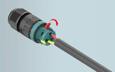 Screw-Free Waterproof Connector View 1