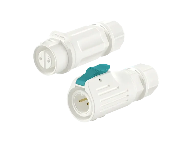 pvlinktech EW-LP12 white industrial waterproof connector