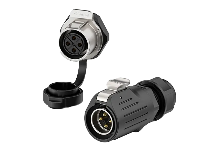 pvlinktech EW-LP20 metal panel waterproof connector with cap